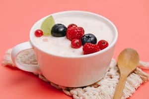 yogurt with fresh fruits