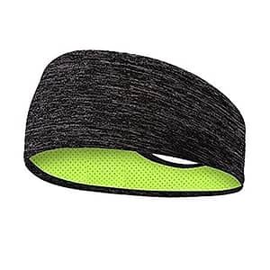 Skudgear Yoga Sport Athletic Headband Sweatband for Running Sports Travel Fitness Elastic Wicking Non Slip Style Band and Basketball Headbands Headscarf fits (Cement)