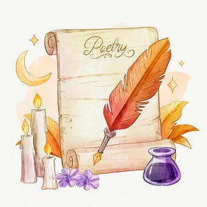 <a href="https://www.freepik.com/free-vector/watercolor-poetry-illustration_22890673.htm#query=shayari&position=26&from_view=search&track=sph&uuid=34f0215c-5414-4ec1-8877-262058f81a21">Image by pikisuperstar</a> on Freepik
