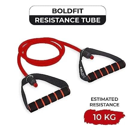 Boldfit Resistance Tube with Foam Handles